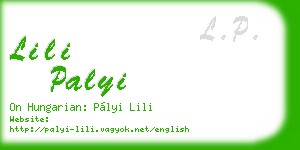 lili palyi business card